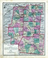 Ohio County Map - Fayette, Franklin, Madison, Pickaway, Ross, Fayette County 1875